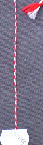 Red-White Cord G2-9 for Martenitsa Making - 50 meters