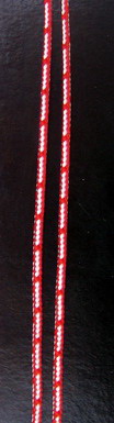 Two-color Cord G2-8 / Red and White - 50 meters
