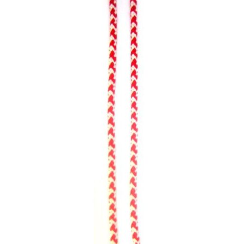 Red and White Cord SHA3-34 / 2 mm - 50 meters