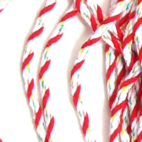 Twisted Round Cord V 61 Pan / Four Colors / Silk / 4 mm - 30 meters
