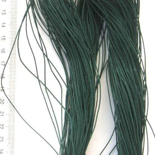 Шнур /конец/ полиестер с основа корда 0.8 мм зелен тъмно -90 метра