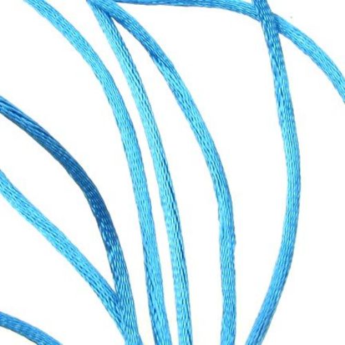 Snur poliamid strălucitor 2 mm albastru -10 metri