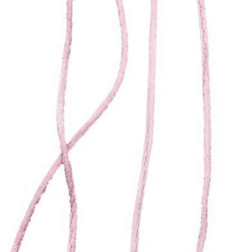 Shiny Polyamide Cord for Jewelry Making, 1 mm, Pink -10 meters