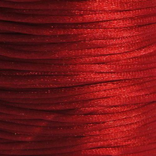 Jewellery Cord polyamide shiny 1 mm red -10 meters