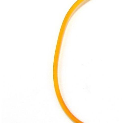 Κορδόνι σιλικόνης 2 mm πορτοκαλί -5 μέτρα