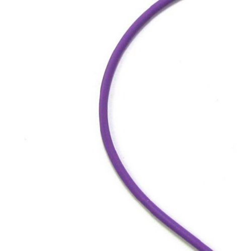 Silicone cord dark purple 2 mm -5 meters