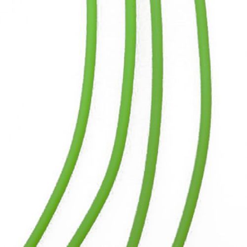 Силиконов шнур зелен електрик 2 мм -5 метра