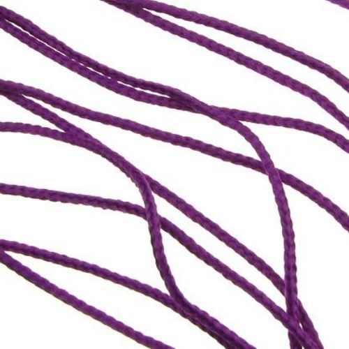 Snur din poliester 1 mm pentru brățări de culoare K violet -30 metri
