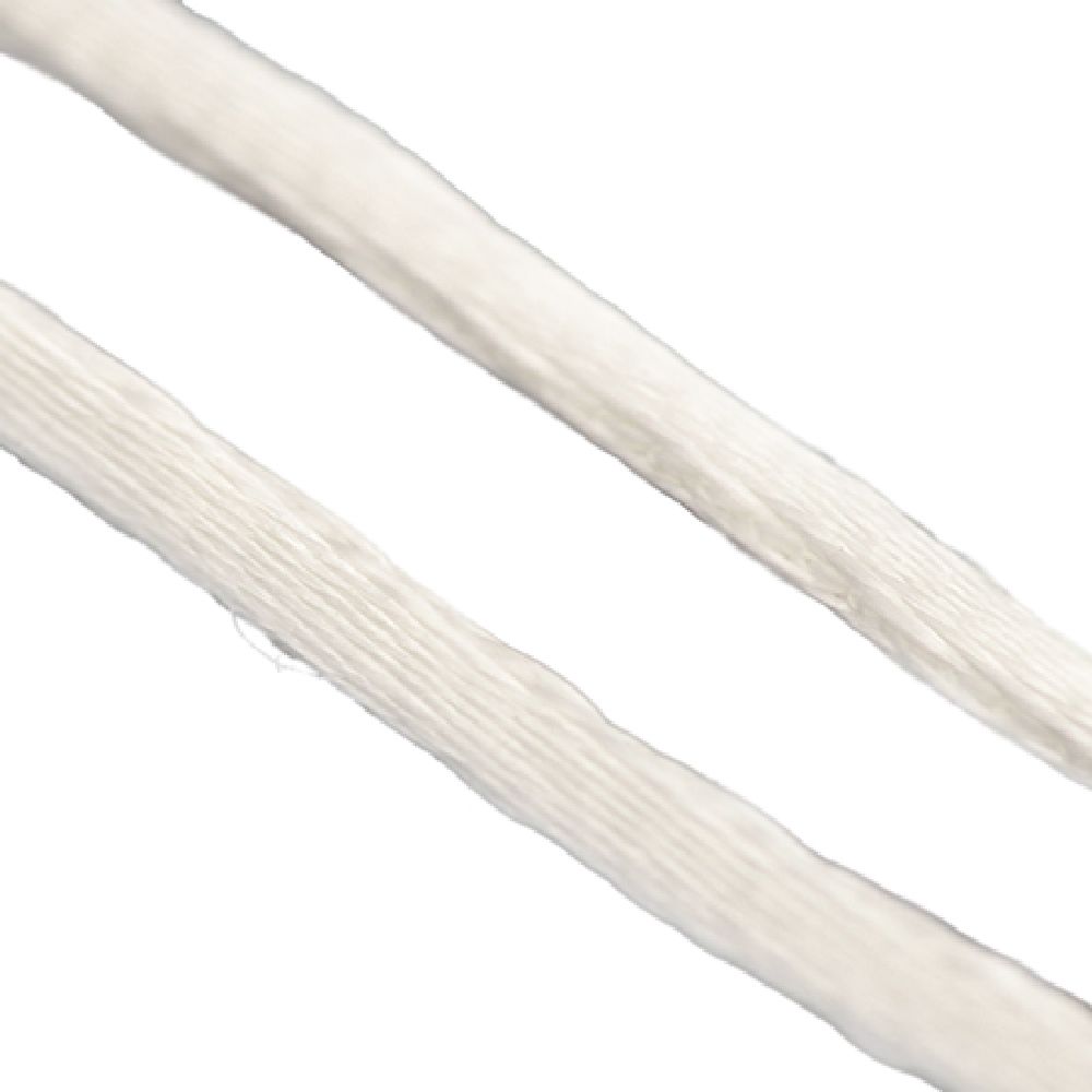 Shiny Polyamide Cord / 1.5 mm /  White ~ 15 meters
