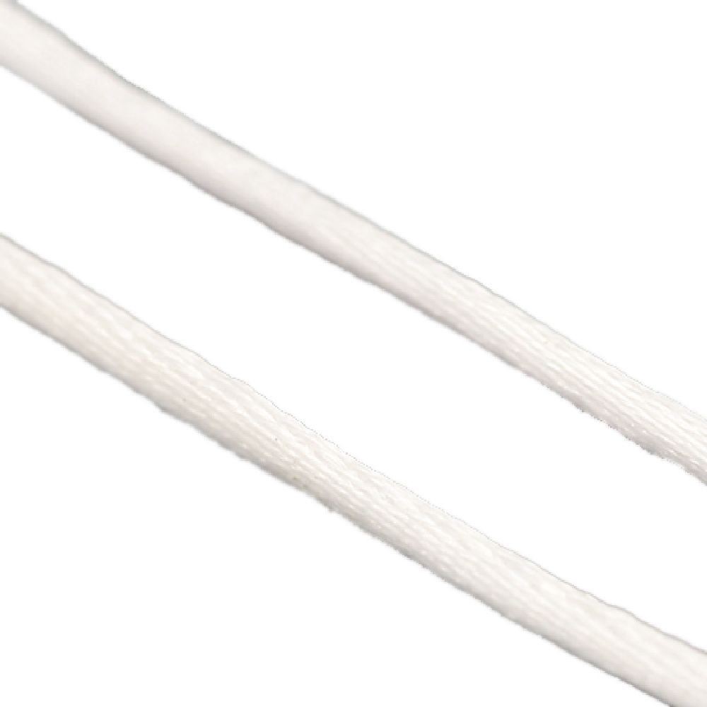 Cablu poliamid strălucitor 1 mm alb ~ 30 metri