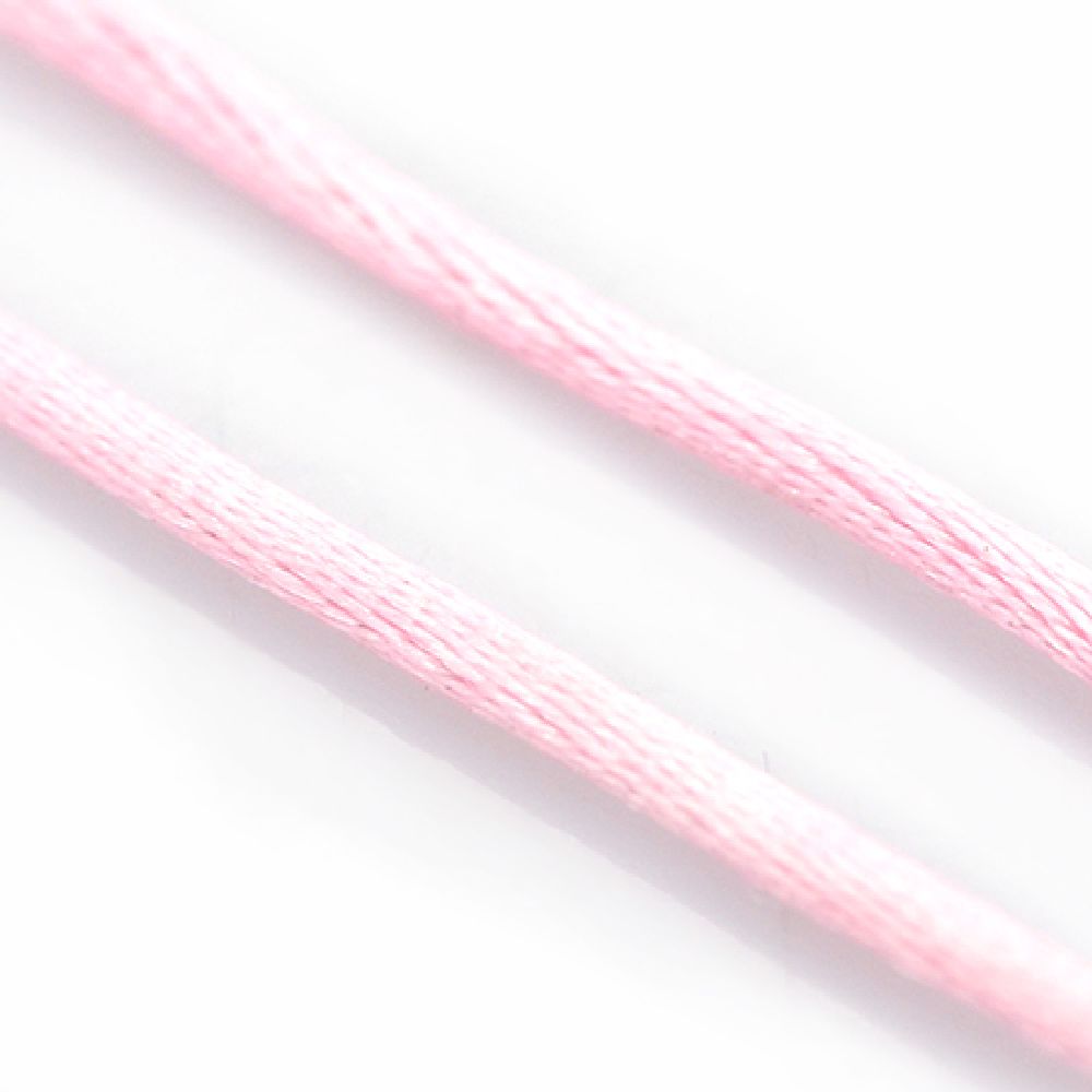 Shiny Polyamide Cord / 1 mm /  Pale Pink ~ 30 meters