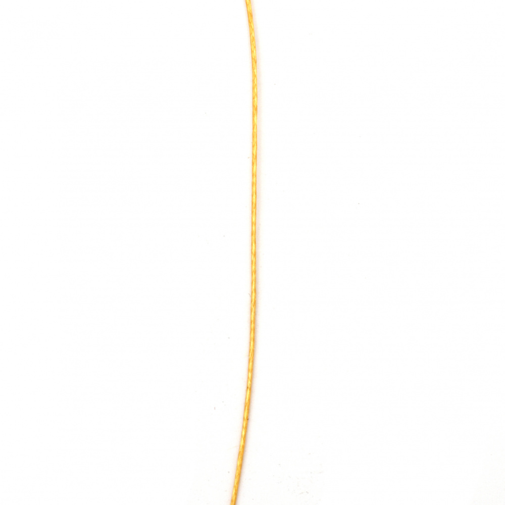 Flat Silk Cord / 1 mm / Orange - 5 meters