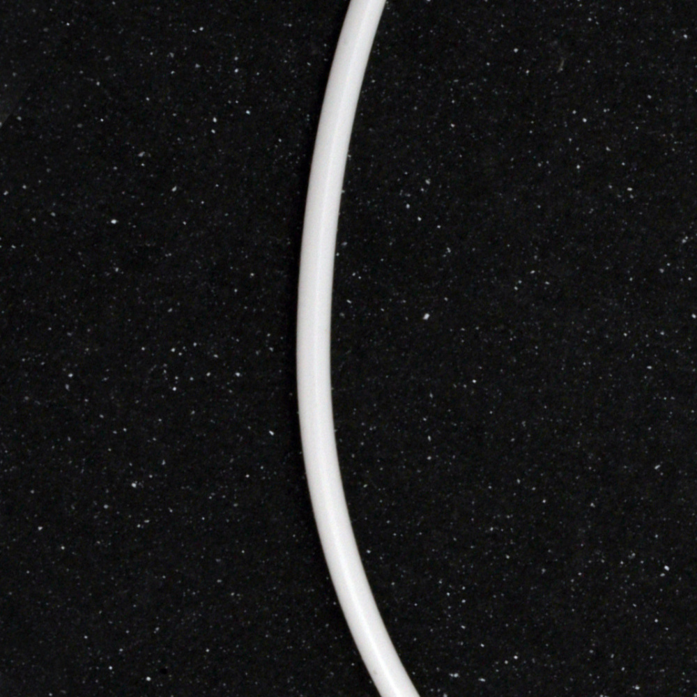 Κορδόνι σιλικόνης 1,8 mm, 20 τεμάχια x1 μέτρο λευκό