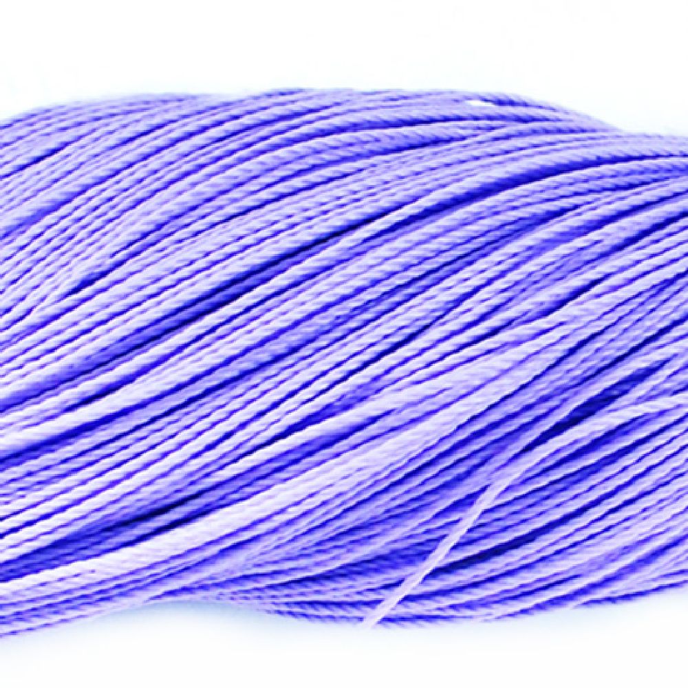 Waxed Polyester Thread, 1 mm, Purple ~ 80 meters