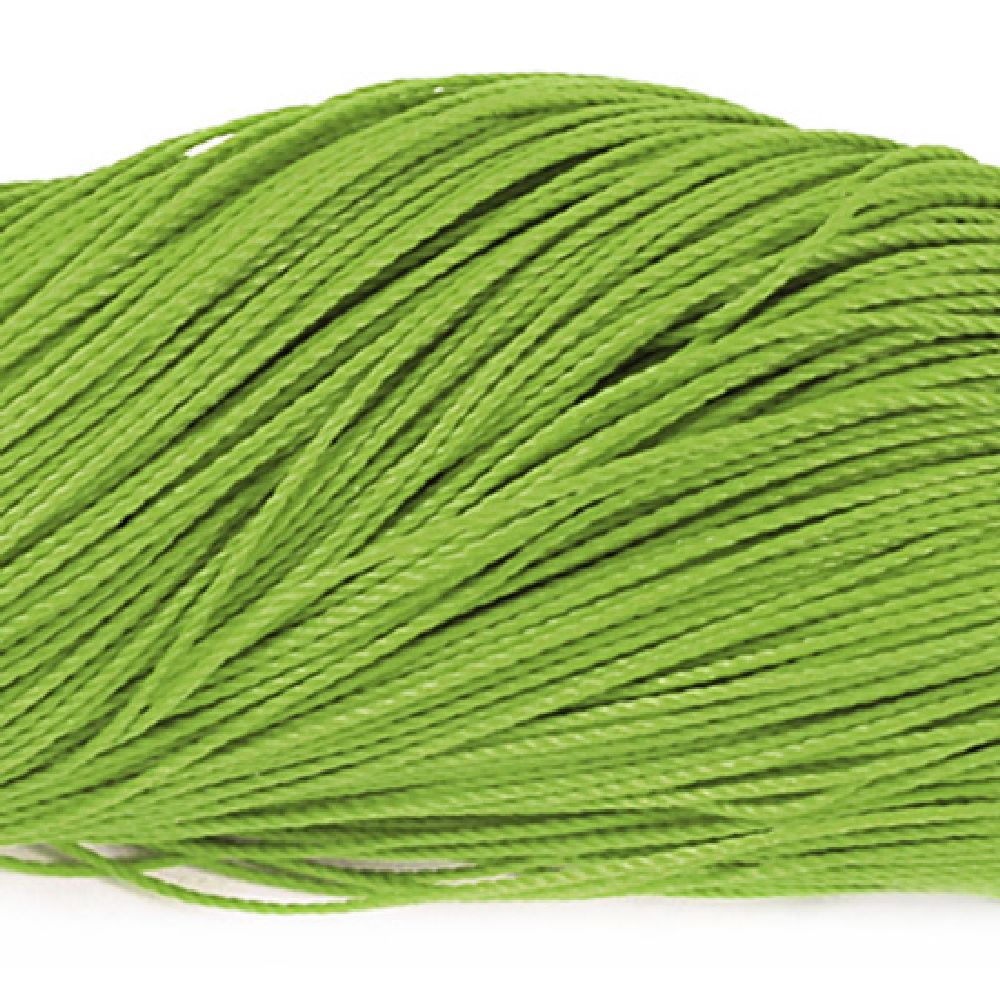 Stringed polyester cord 1 mm green ~ 80 meters