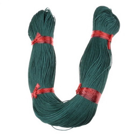 Starched Cotton Cord / Thread /, 0.8 mm, Dark Turquoise ~ 67 meters