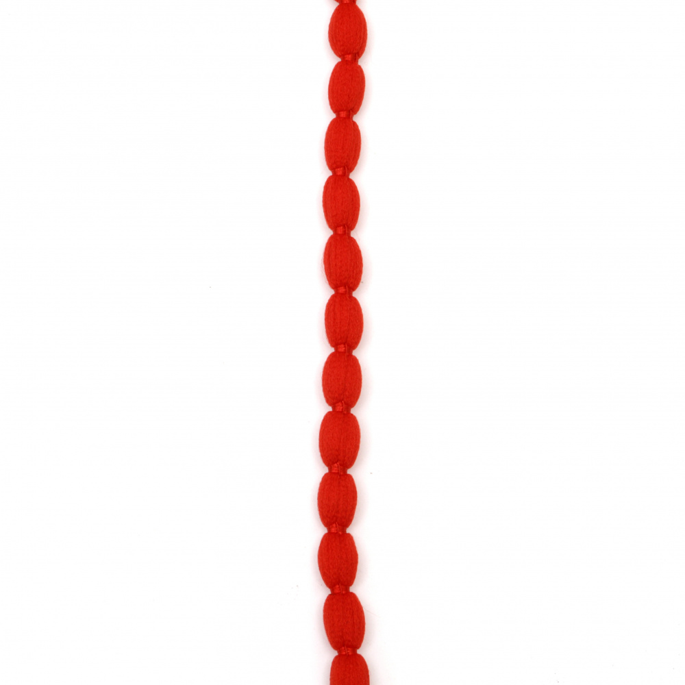 Κορδόνι από πολυεστέρα 10 mm κόκκινο -5 μέτρα