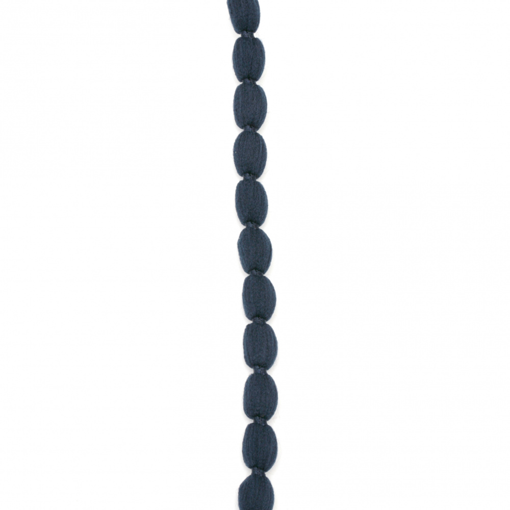 Cord polyester 10 mm blue dark -5 meters