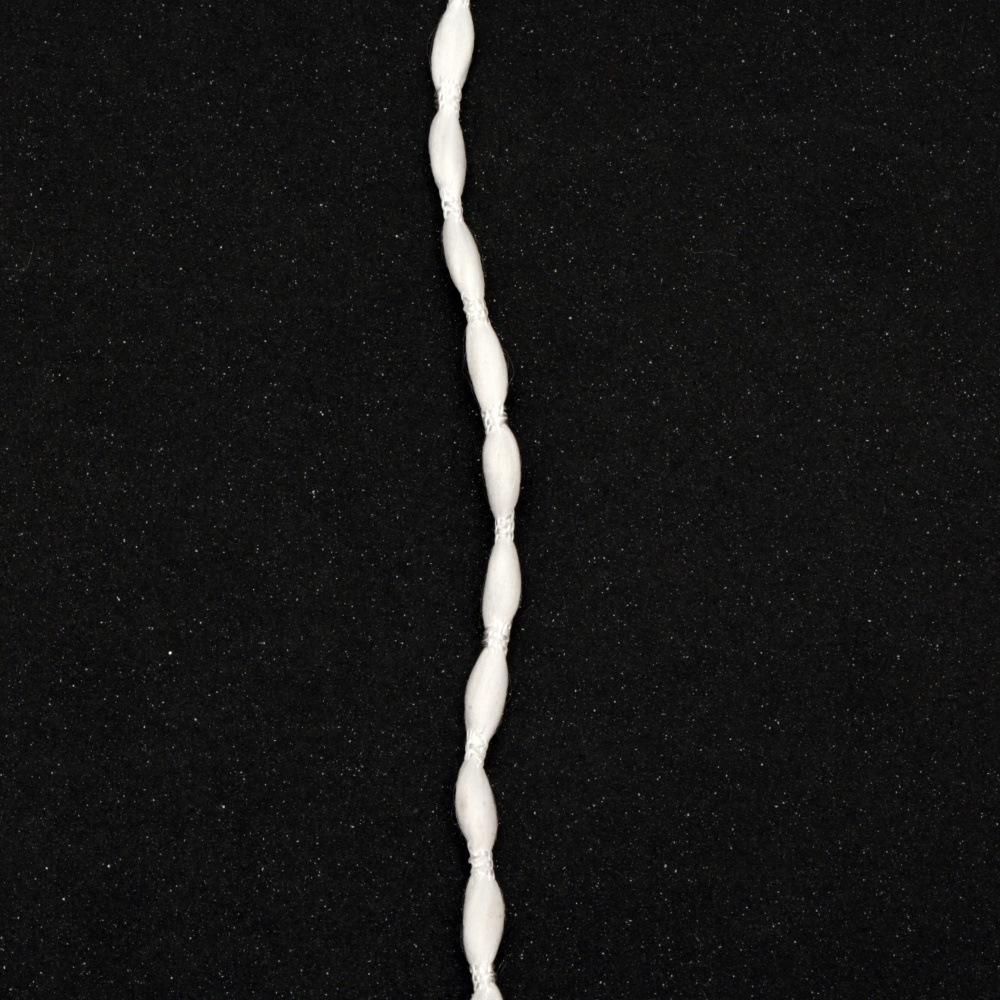 Polyester Cord, 5 mm, White - 5 meters