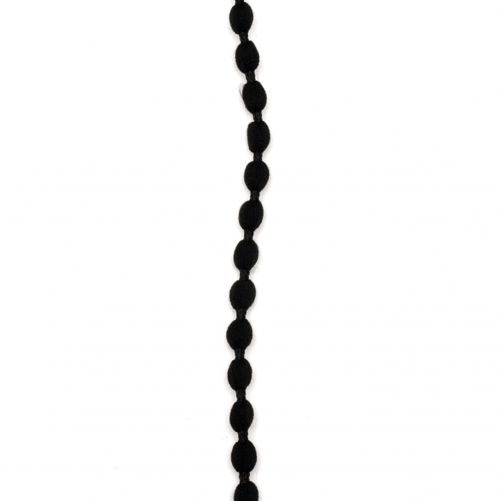 Cord polyester 5 mm black -5 meters