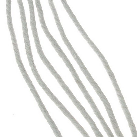 Cotton cord 3 mm white ~ 80 meters