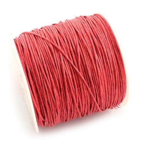 Cotton cord  1 mm red -84 meters