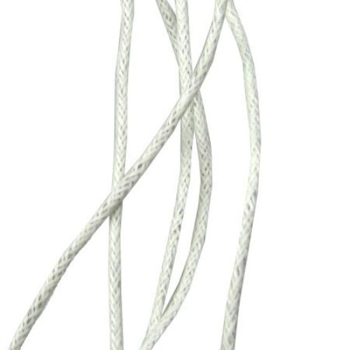 Памучен колосан шнур 1.2 мм бял ~86 метра