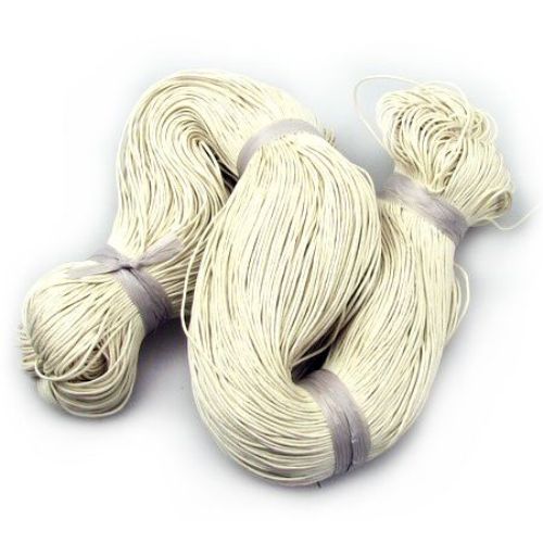 Cotton cord 0.8 mm ecru ~ 72 meters