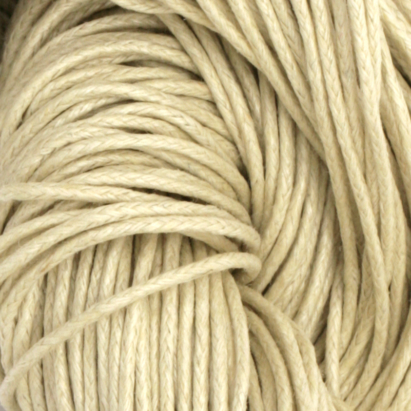 Jewellery cotton cord 0.8 mm beige ~ 72 meters