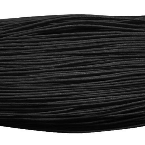 Cordon de bumbac colorat 0,8 mm negru ~ 72 metri