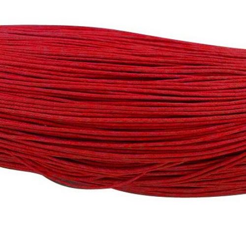 Jewellery cotton elastic 0.8 mm red ~ 72 meters