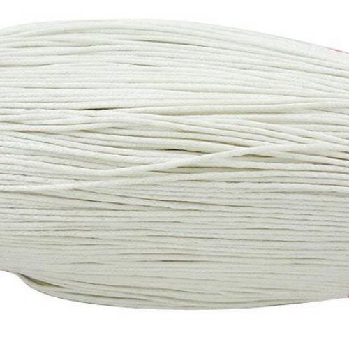 Jewellery cotton elastic0.8 mm white ~ 72 meters
