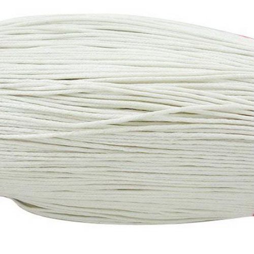 Jewellery cotton cord 1.5 mm white ~ 68 meters