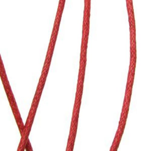 Jewellery cotton cord 2 mm red~68 meters