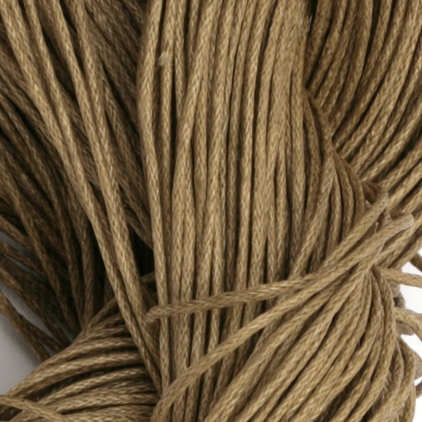 Cotton cord 0.8 mm beige dark ~ 72 meters