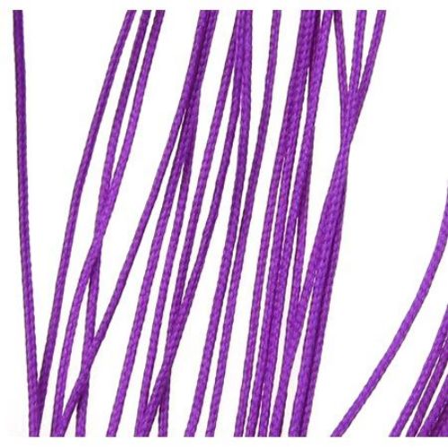 Snur poliester cu bază cordon 0,8 mm violet închis -90 metri