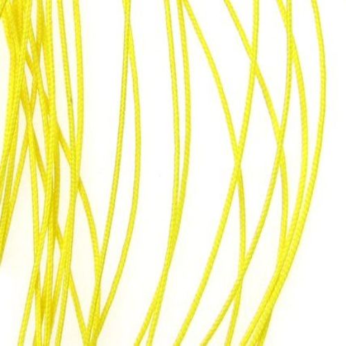 Шнур /конец/ полиестер с основа корда 0.8 мм жълт -90 метра