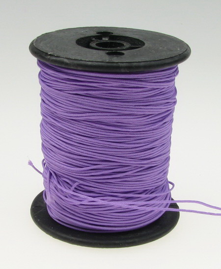 Polyester jewellery cord with cord 0.8 mm,purple light