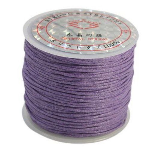 Cord cotton1 mm purple ~ 25 meters