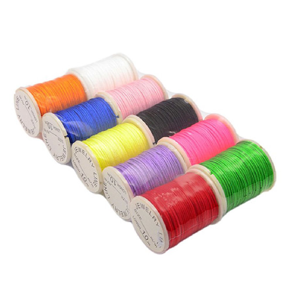 Cotton cord 0.5 mm ASSORTED colors ~ 10 meters