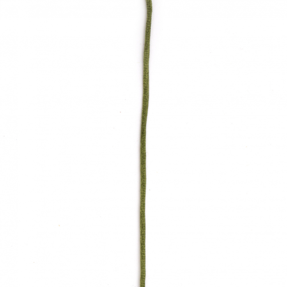 Snur poliamid strălucitor 1,5 mm verde măslin -10 metri