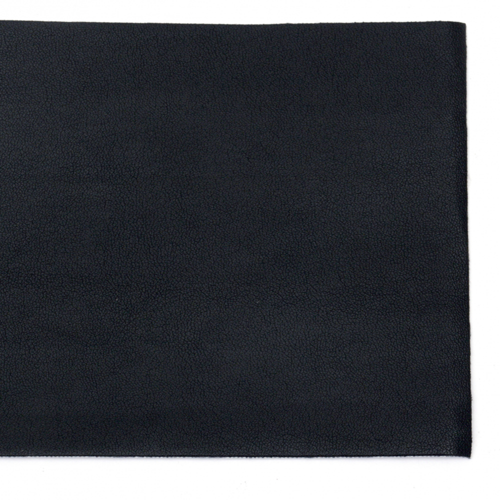 Изкуствена кожа самозалепваща 200x100x0.8 мм цвят черен