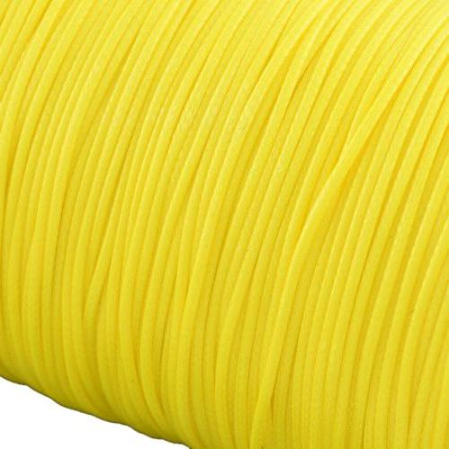 Cotton cord Korea 1 mm yellow -5 meters
