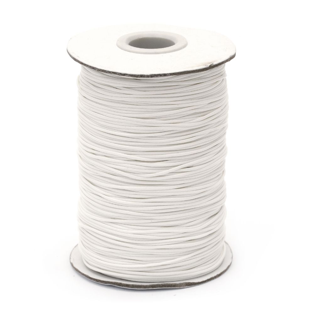 Cotton cord Korea 1 mm white -20 meters