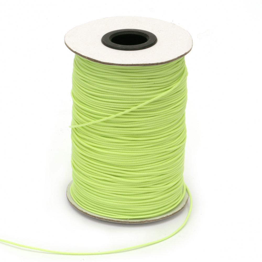 Cotton cord Korea 1 mm green light -180 meters