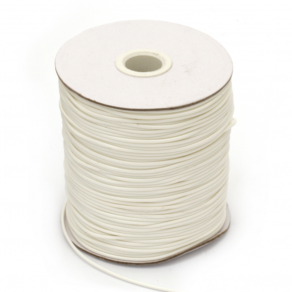 Cotton cord Korea 1.5 mm white -10 meters