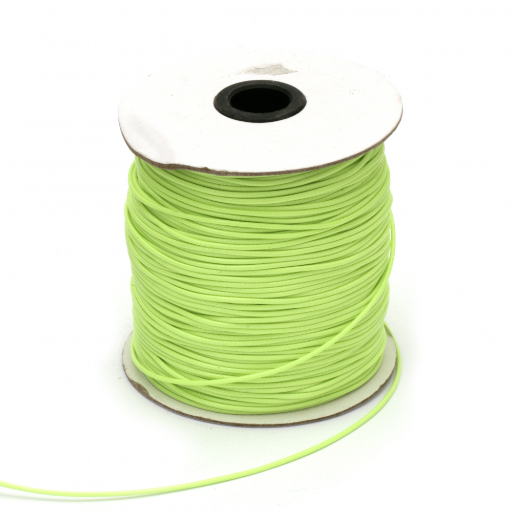 Cotton cord Korea 1.5 mm green light -10 meters