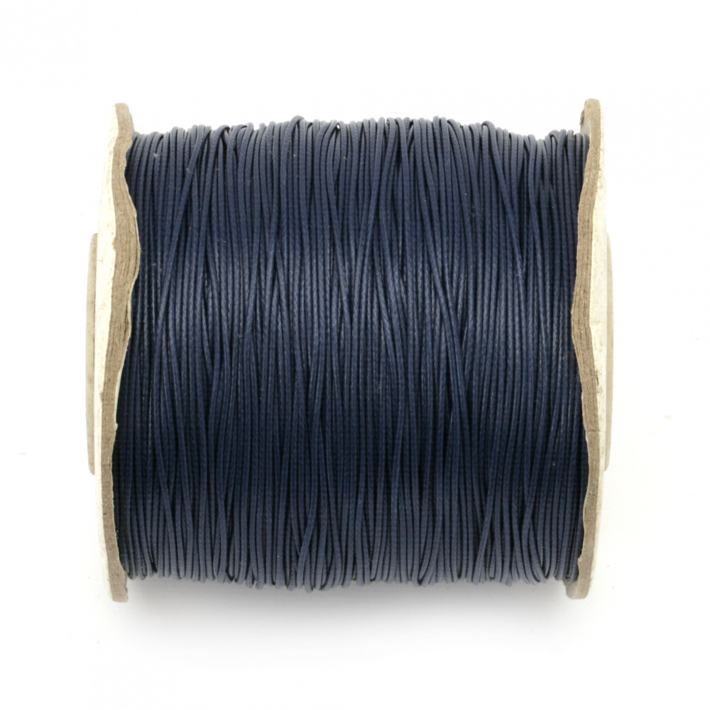Polyester Cord (Thread) Korea, 0.5 mm, Blue Dark -1 meter