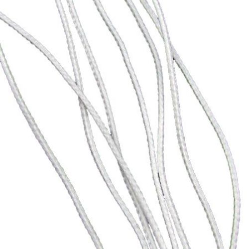 Braided White Cord K / 1 mm - 50 meters