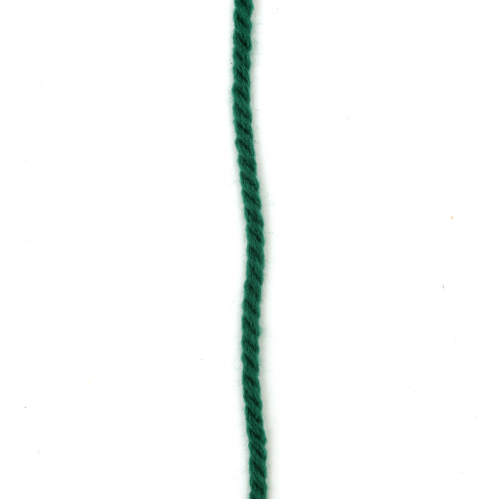 Green Twisted Rope / 4 mm - 30 meters